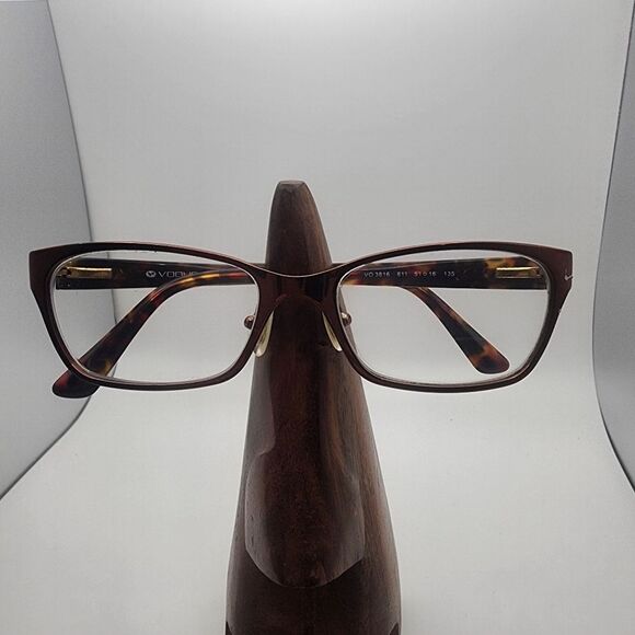 Vogue Brown Tortoiseshell Prescription Glasses Frames - Picture 1 of 8